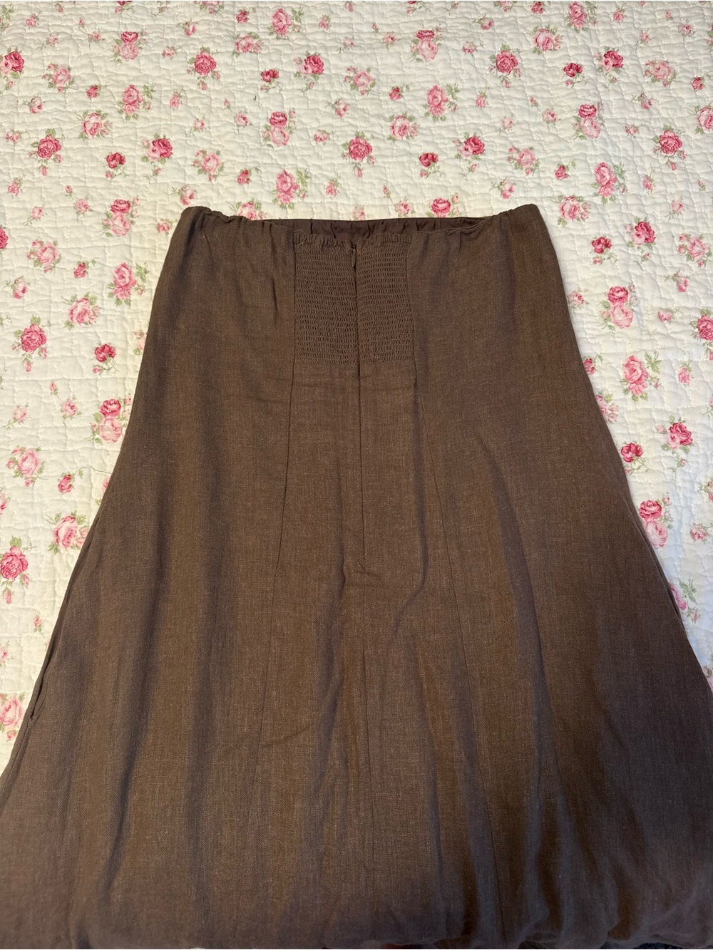 Weworewhat Aline strapless linen maxi dress XS - Picture 4 of 5